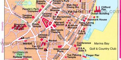唐人街的新加坡地图