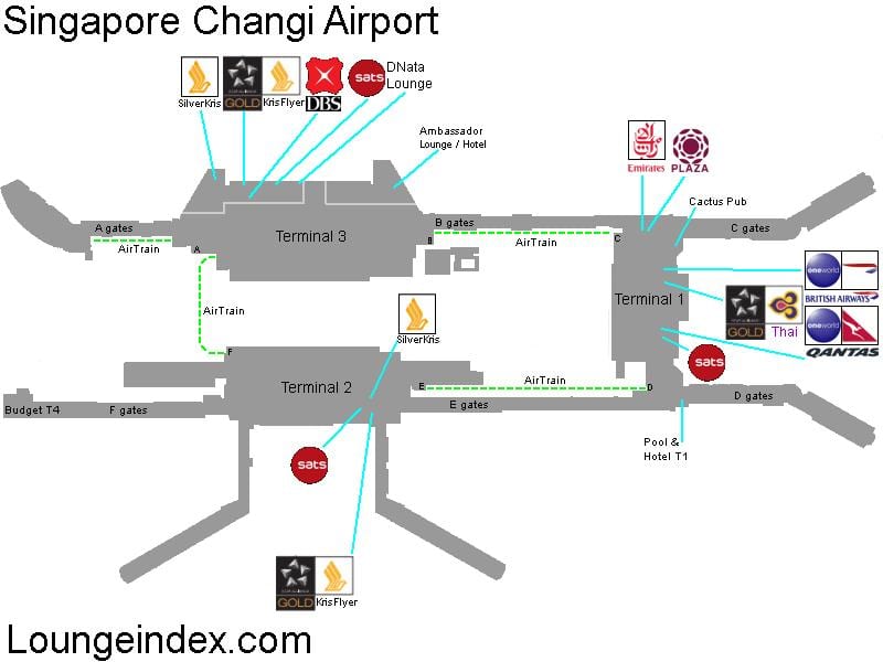 新加坡机场的地图