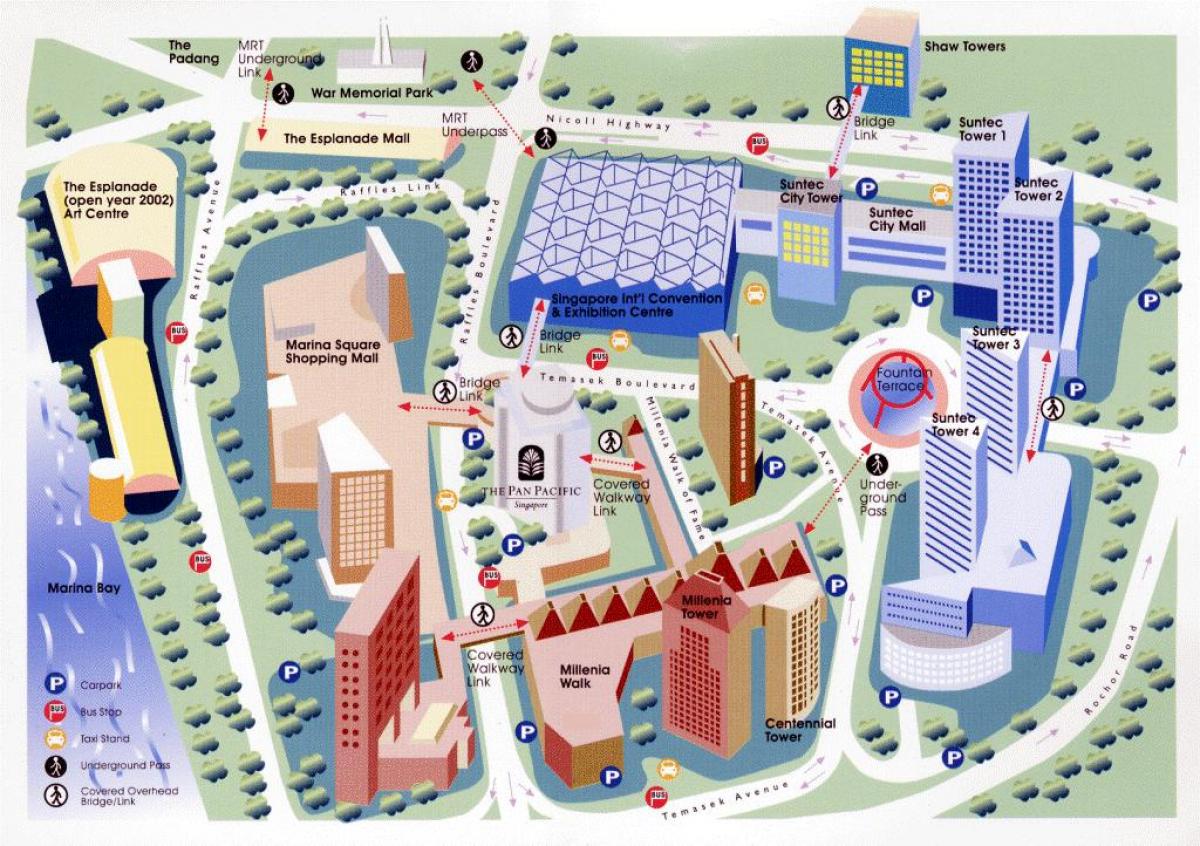 中央商务区新加坡地图
