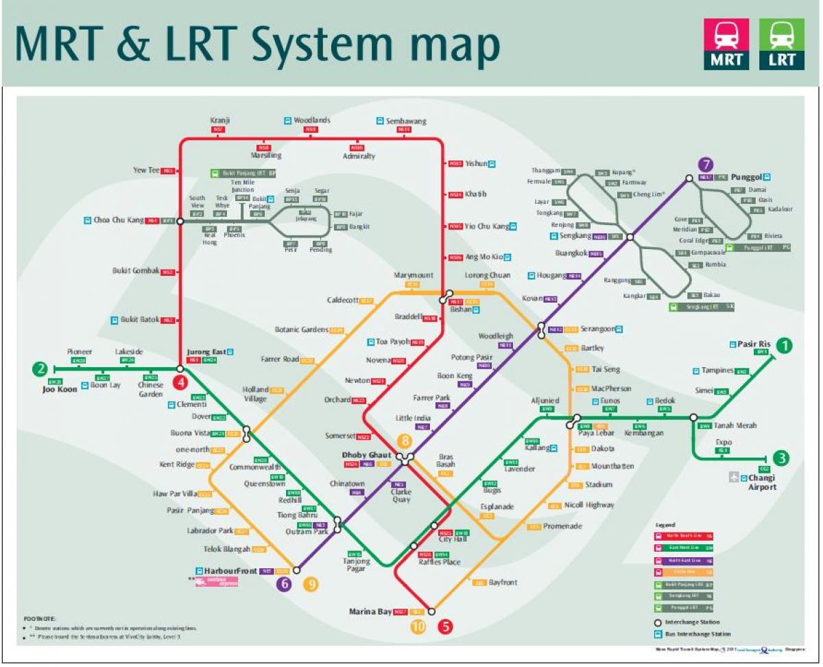 铁路线图新加坡