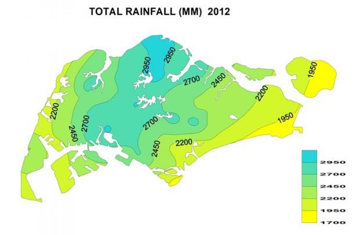 新加坡雨的地图