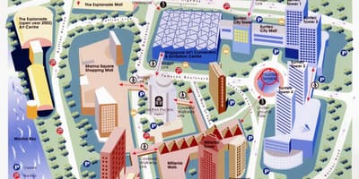 中央商务区新加坡地图