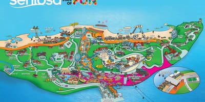 圣淘沙岛的地图