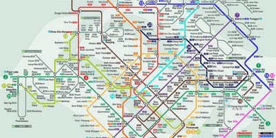 新加坡的轻轨地图