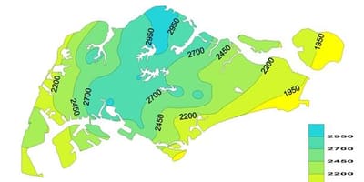 新加坡雨的地图