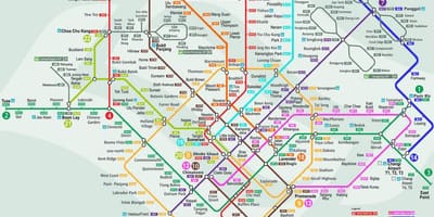 Smrt新加坡地图