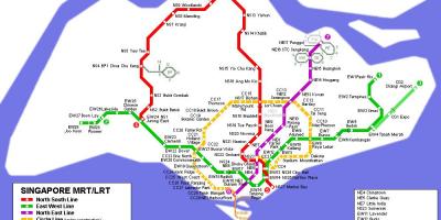 地铁站新加坡地图