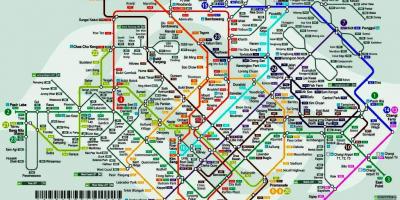 新加坡的火车站地图