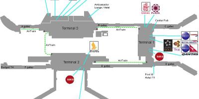 新加坡机场的地图