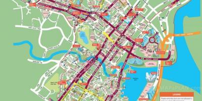 街道地图的新加坡